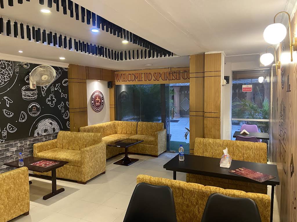 Cozy interior of the cafe